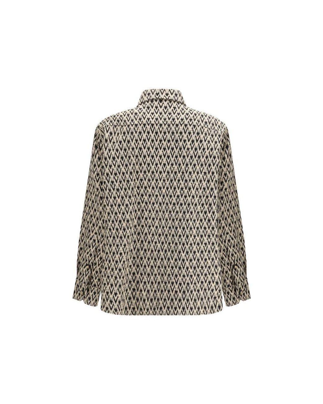 Valentino Garavani Gray Multicolor Cotton Coat for men