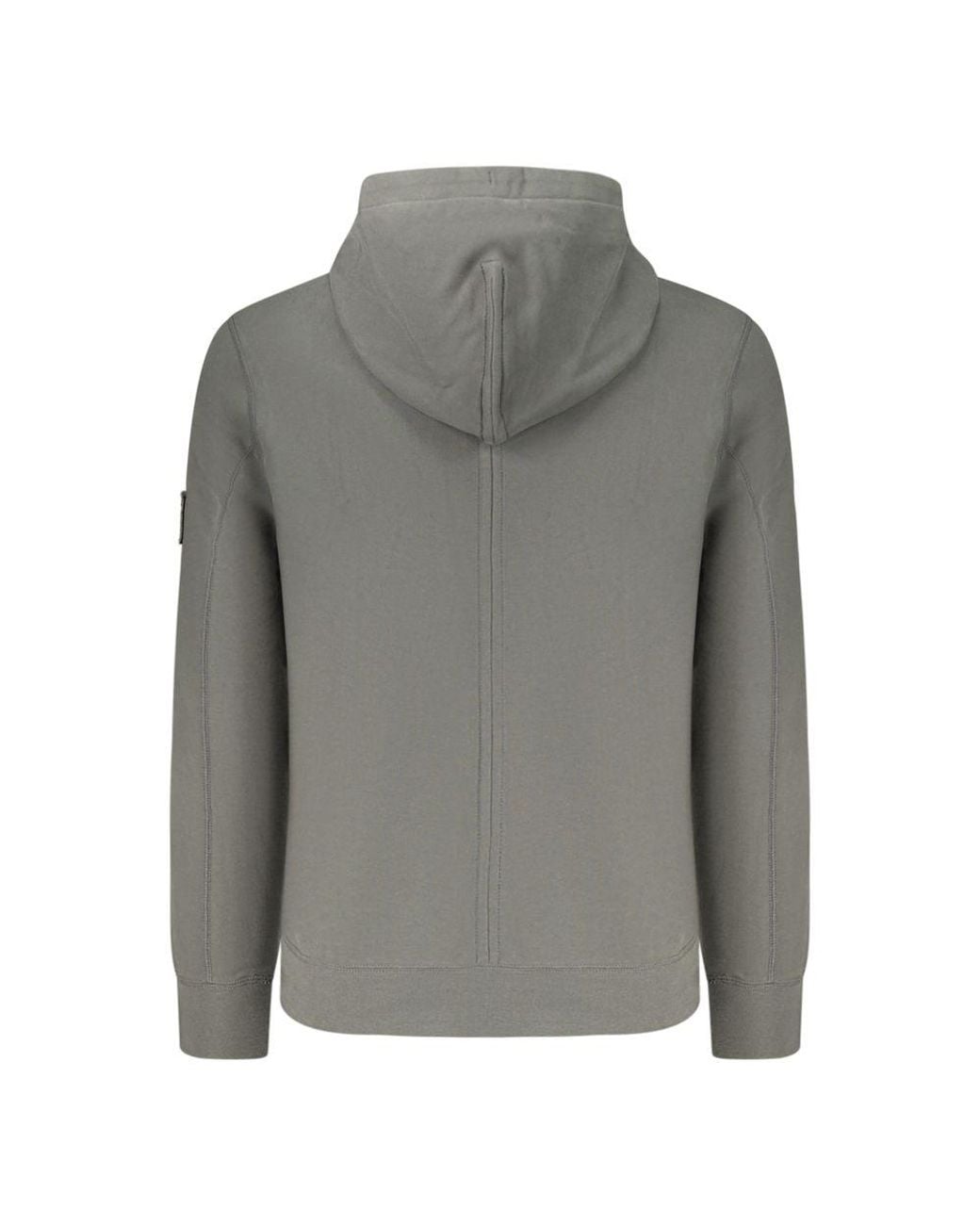 Calvin Klein Gray Green Cotton Sweatshirt for men