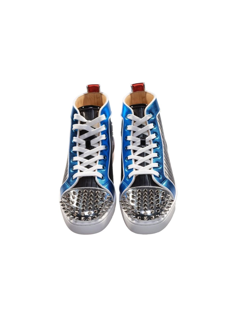スニーカー Louis printed leather high-top sneakers Christian Louboutin Louis printed leather high-top sneakers