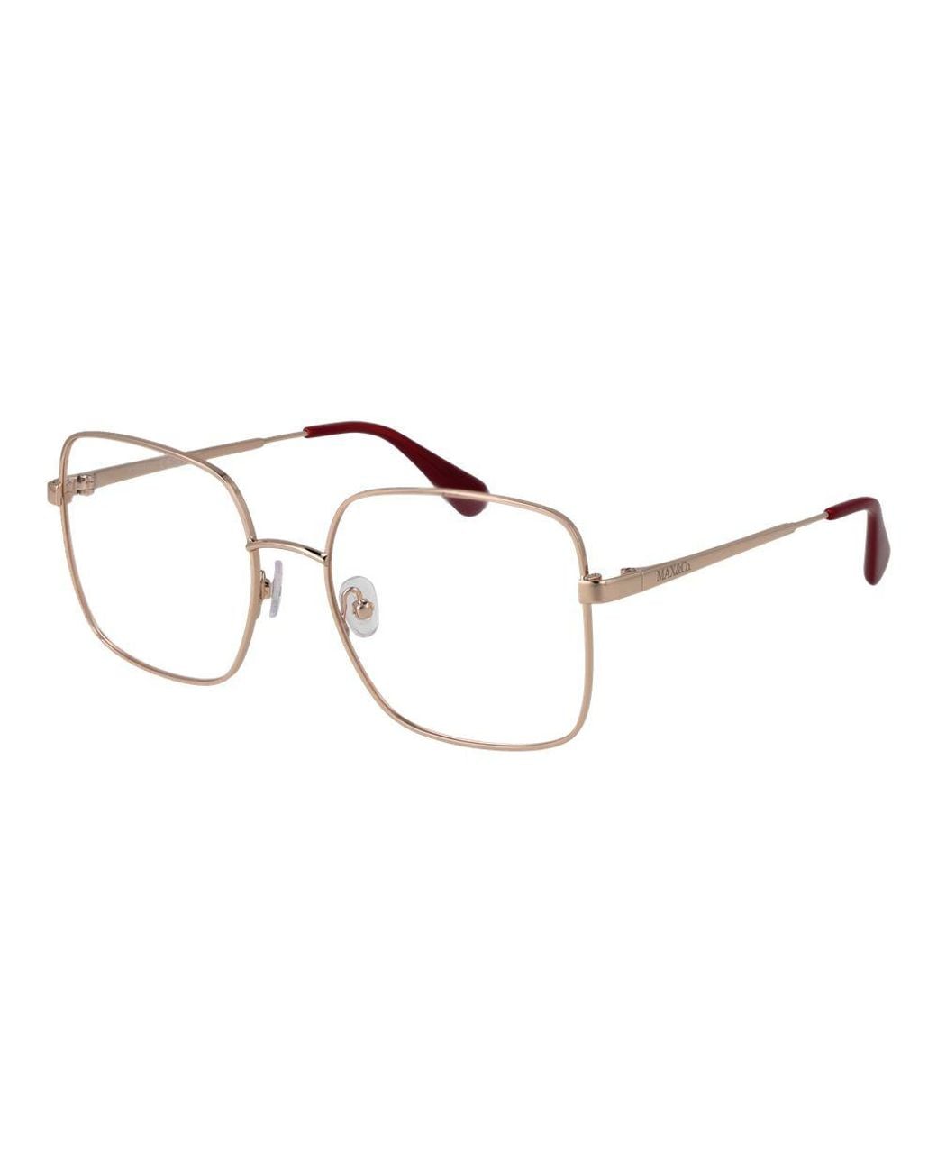 MAX&Co. Metallic Gold Metal Glasses (frames)