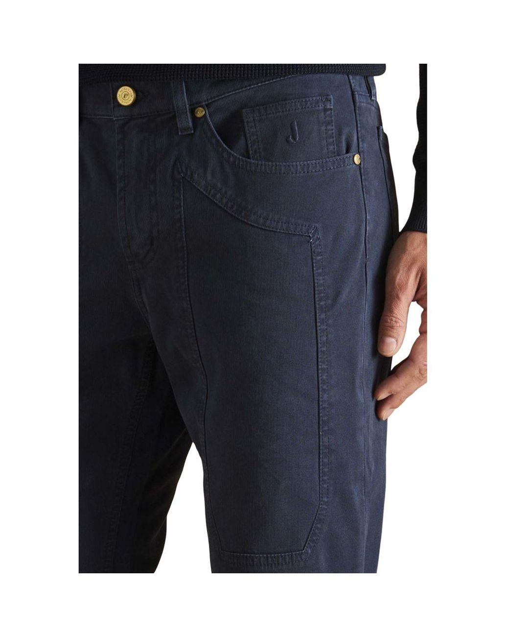 Jeckerson Blue Cotton Skinny Jeans for men