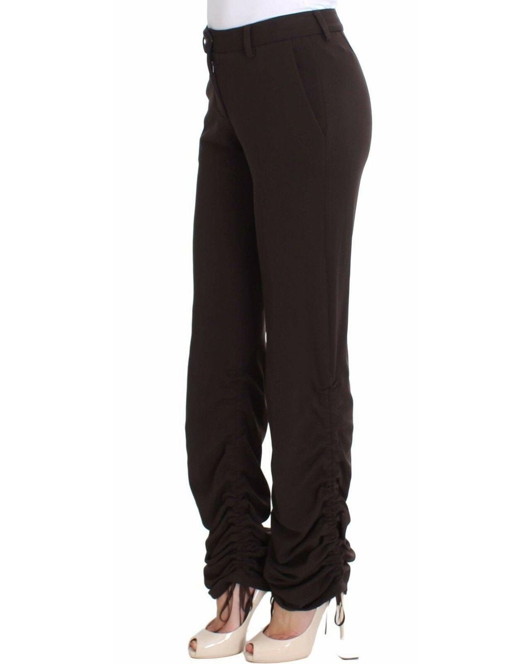 Ermanno Scervino Black Chic Casual Trousers For Sophisticated Style