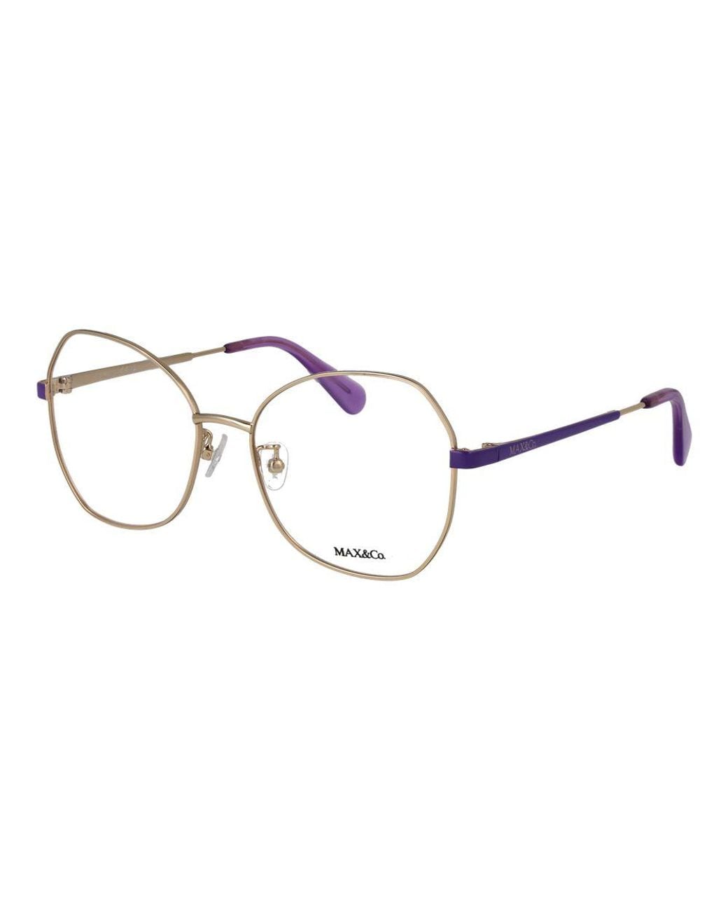 MAX&Co. Metallic Gold Metal Glasses (frames)