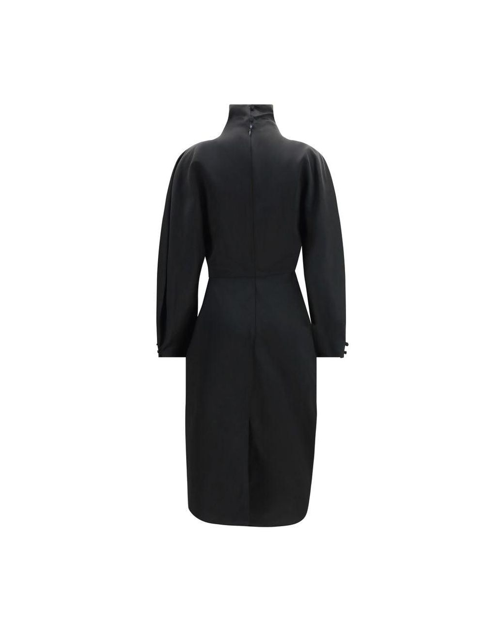 Khaite Black Acetate Cocktail Dress