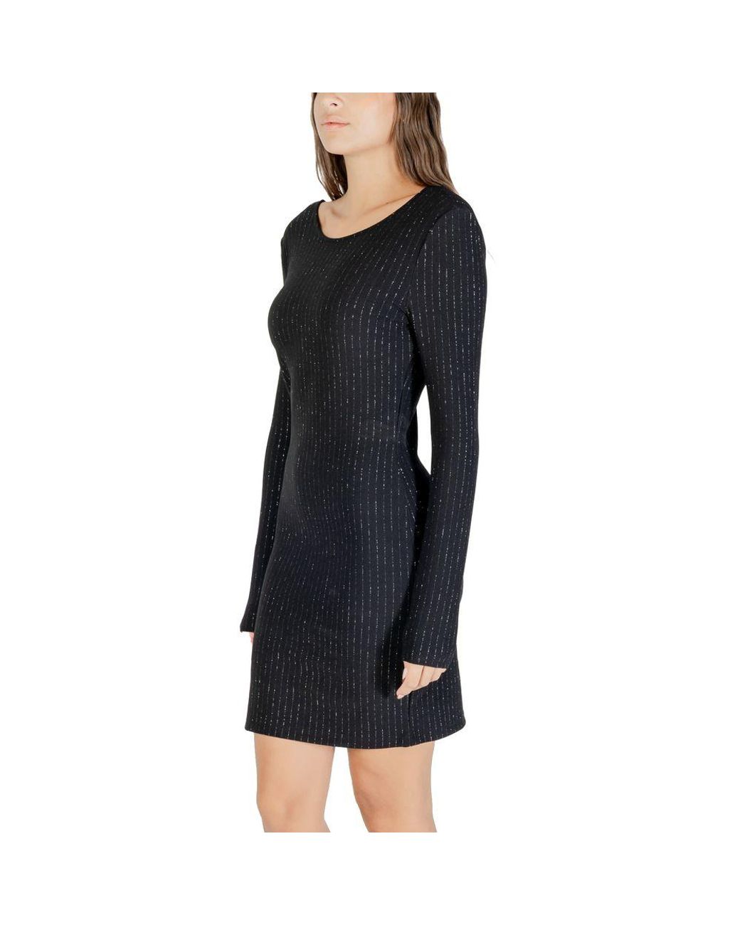 Jacqueline De Yong Black Polyester Short Dress