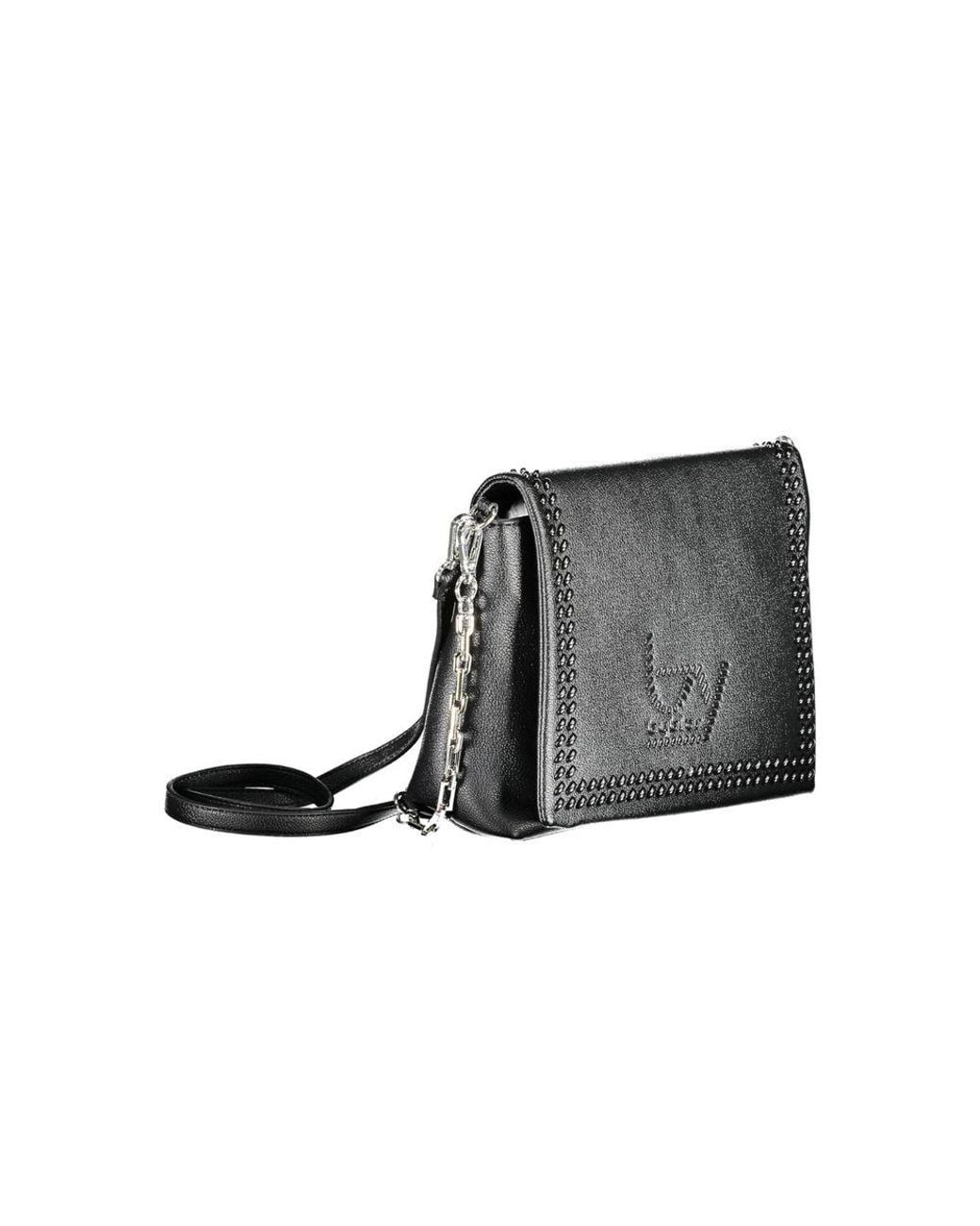 Byblos Gray Black Polyurethane 's Shoulder Bag