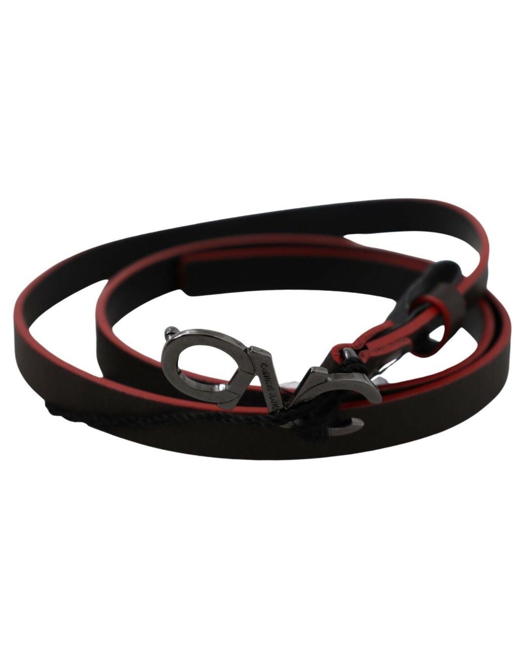 CoSTUME NATIONAL Black Italian Leather Fashion Belt