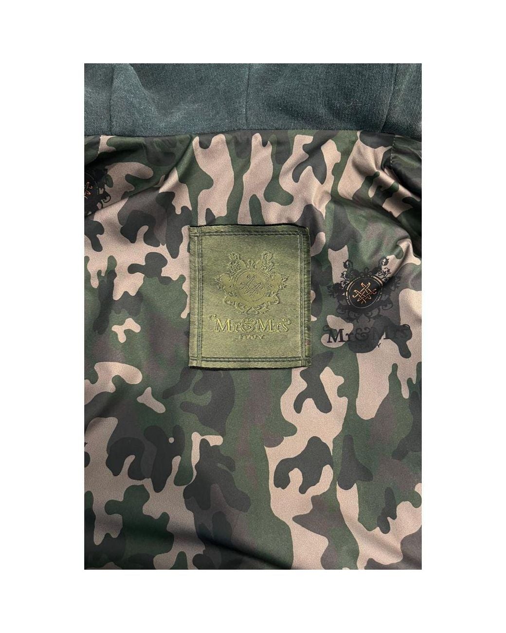 MR & MRS Blue Green Rabbit Fur Jacket
