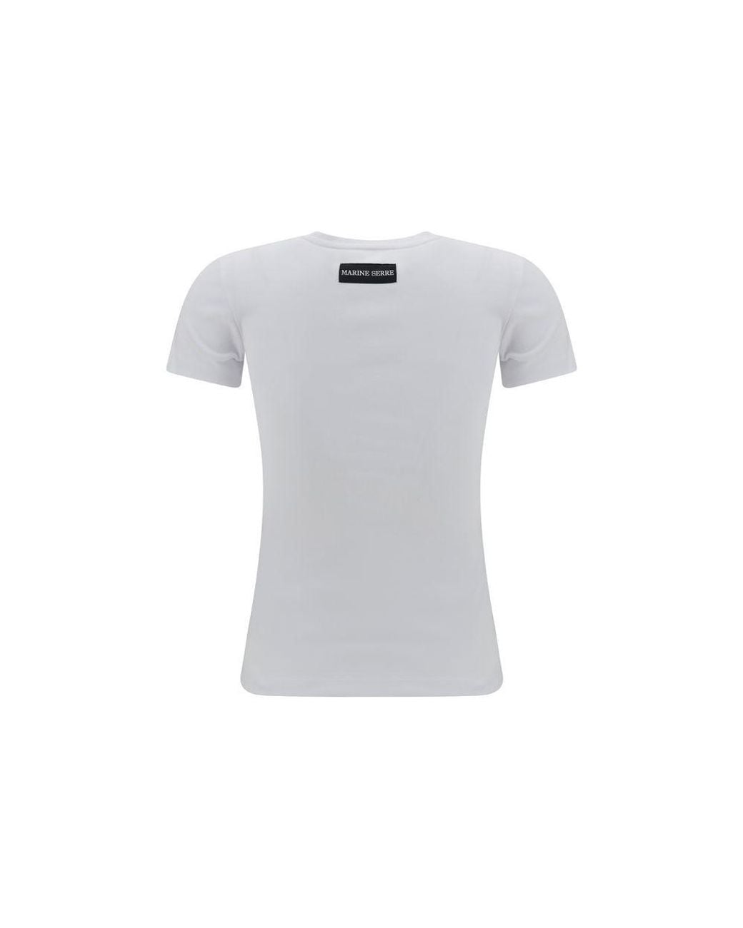 MARINE SERRE Blue Logoed T