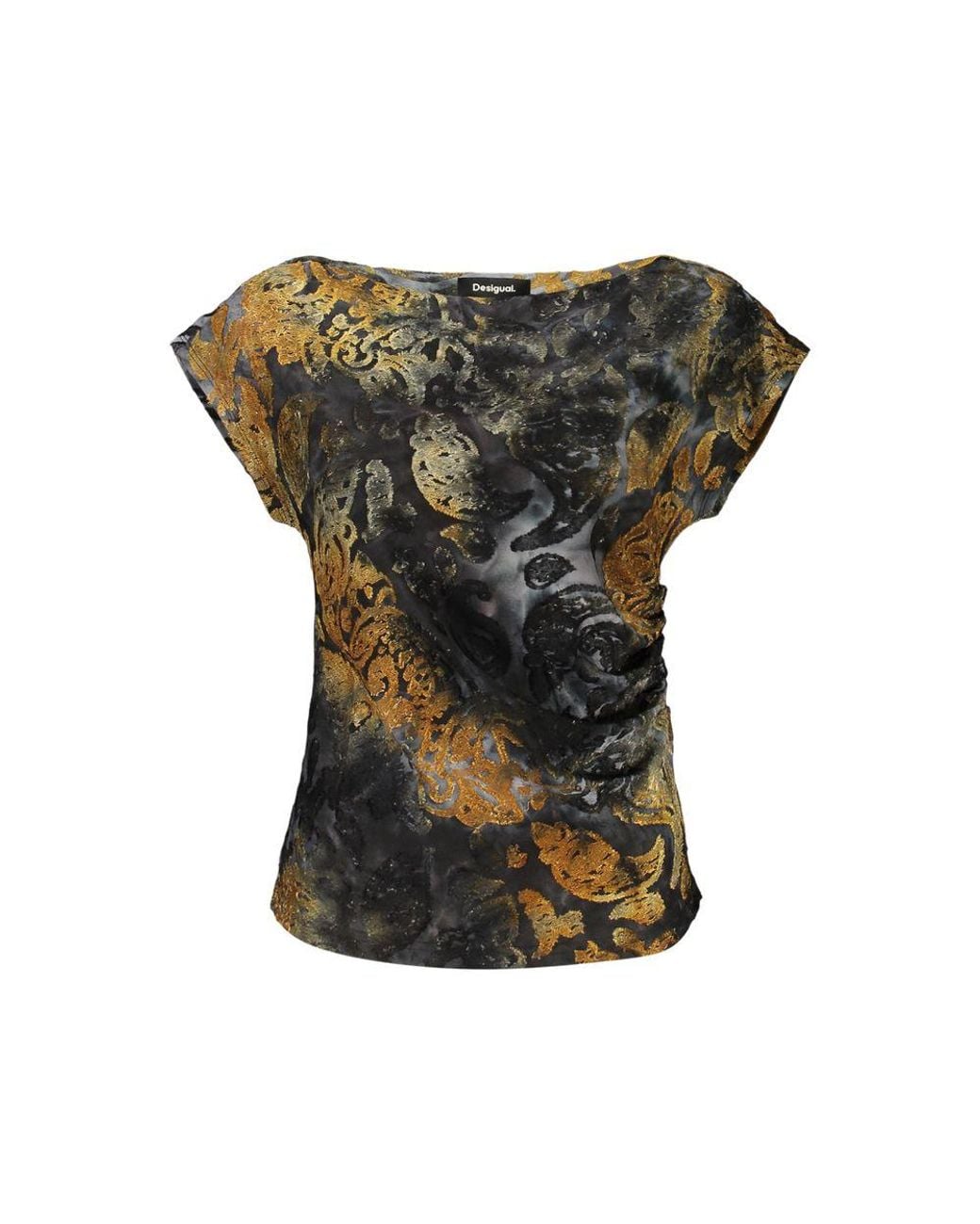 Desigual Green Blue Polyester 's Tank Top