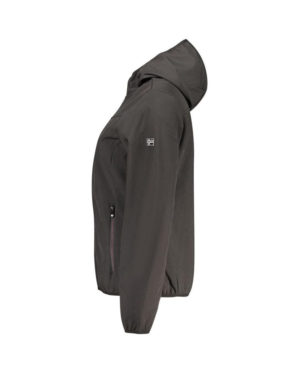 Norway 1963 Gray Nero Polyester Donna Jacket