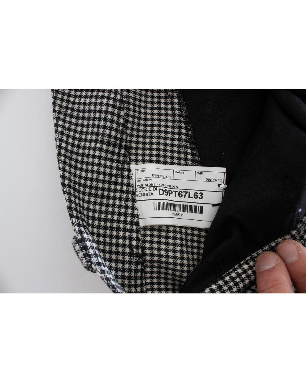 Ermanno Scervino Gray Checkered Cotton Casual Pants