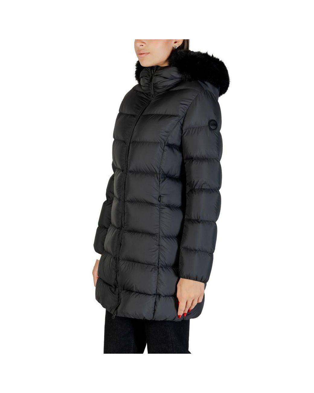 Colmar Black Polyester Coat