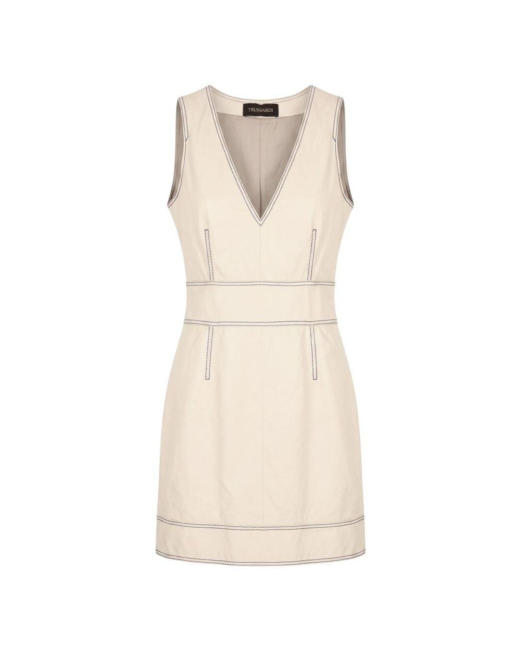 Trussardi Natural Beige Lamb Dress