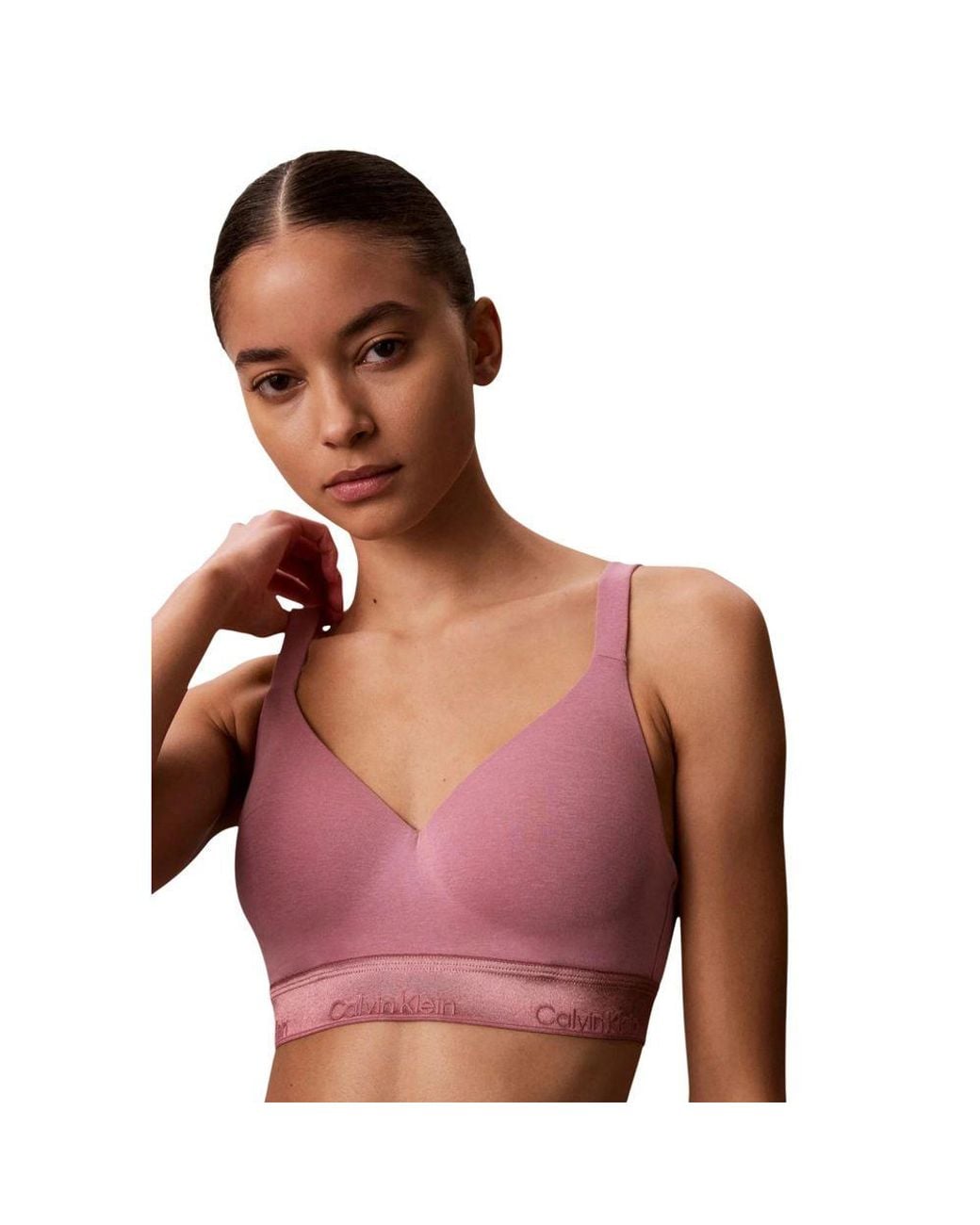 Calvin Klein Purple Cotton Bra