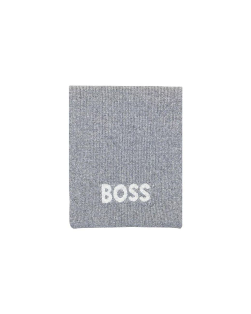 Boss Gray Polyacrylic Scarf for men