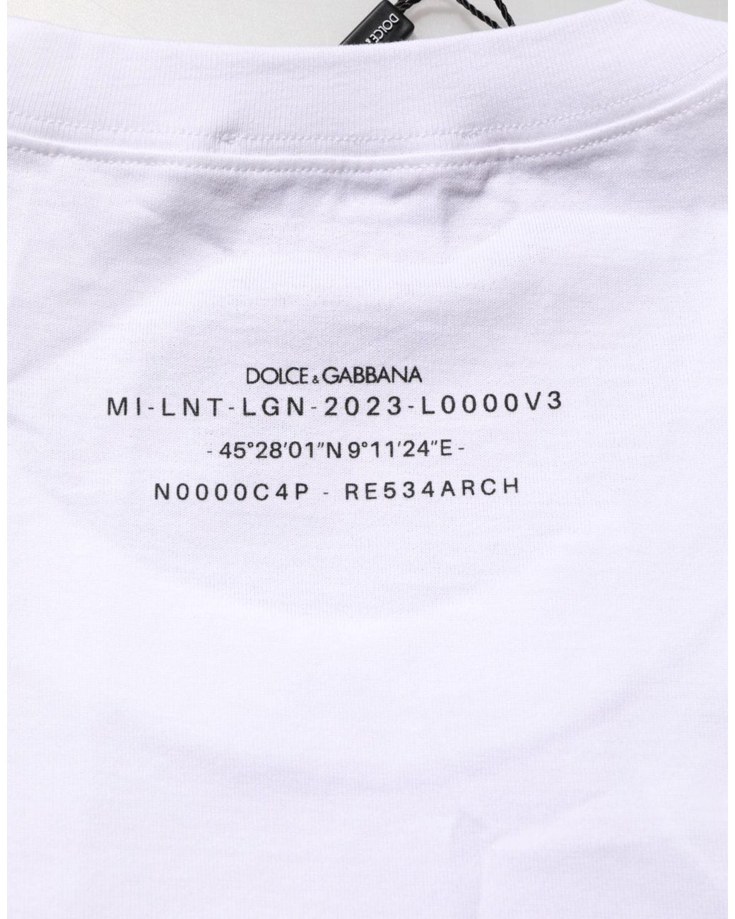 Dolce & Gabbana White Cotton Sleeveless Printed Tank T for men