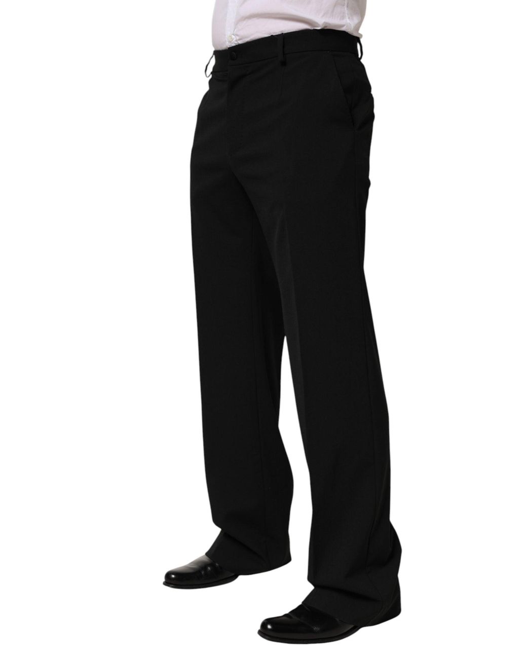 Dolce & Gabbana Black Wool Formal Dress Men Trouser Pants for men