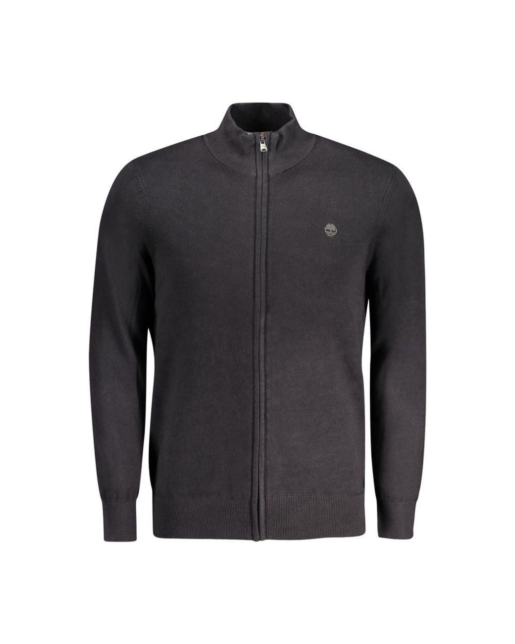 Timberland Black Organic Cotton Cardigan Clothing for men