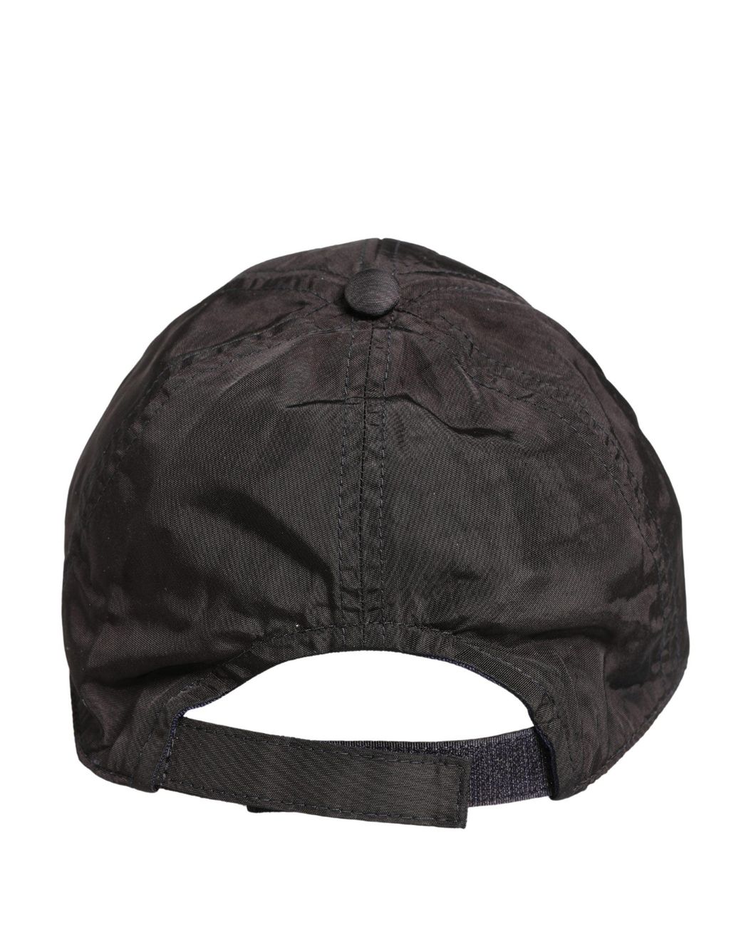 Dolce & Gabbana Gray Cotton 6 Panels Baseball Cap Hat Lamb Leather for men