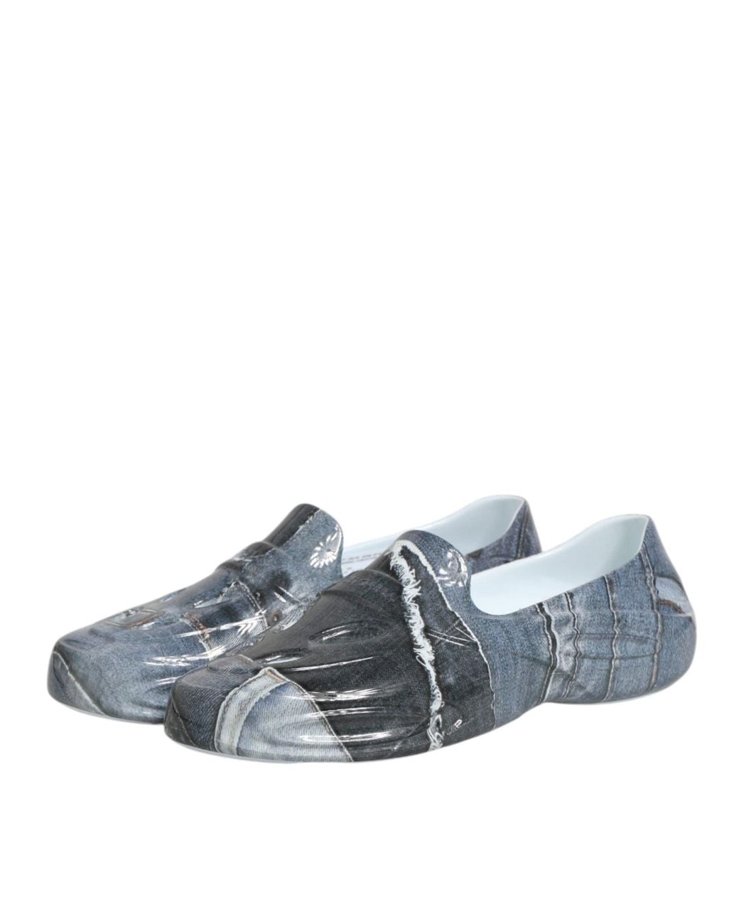 Dolce & Gabbana Gray Multicolor Rubber Men Low Top Sneakers Shoes for men