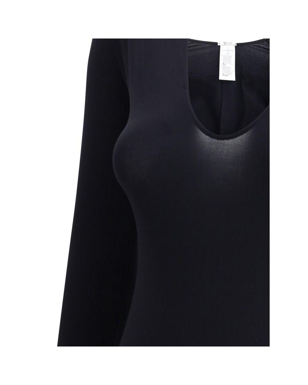 Wolford Blue Black Polyamide Top