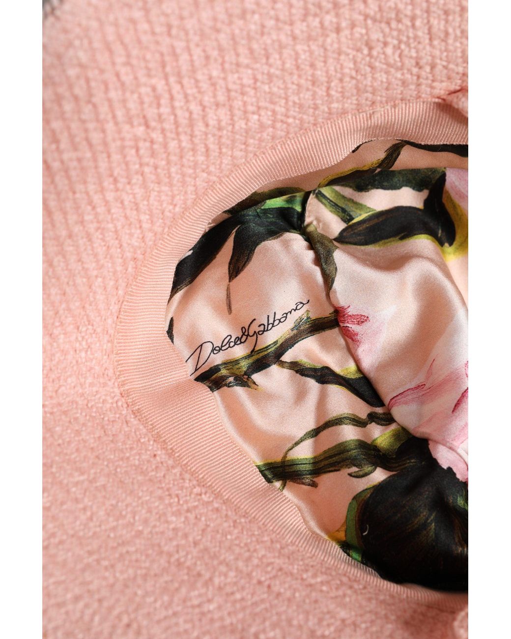 Dolce & Gabbana Pink Cotton Wide Brim Bucket Hat