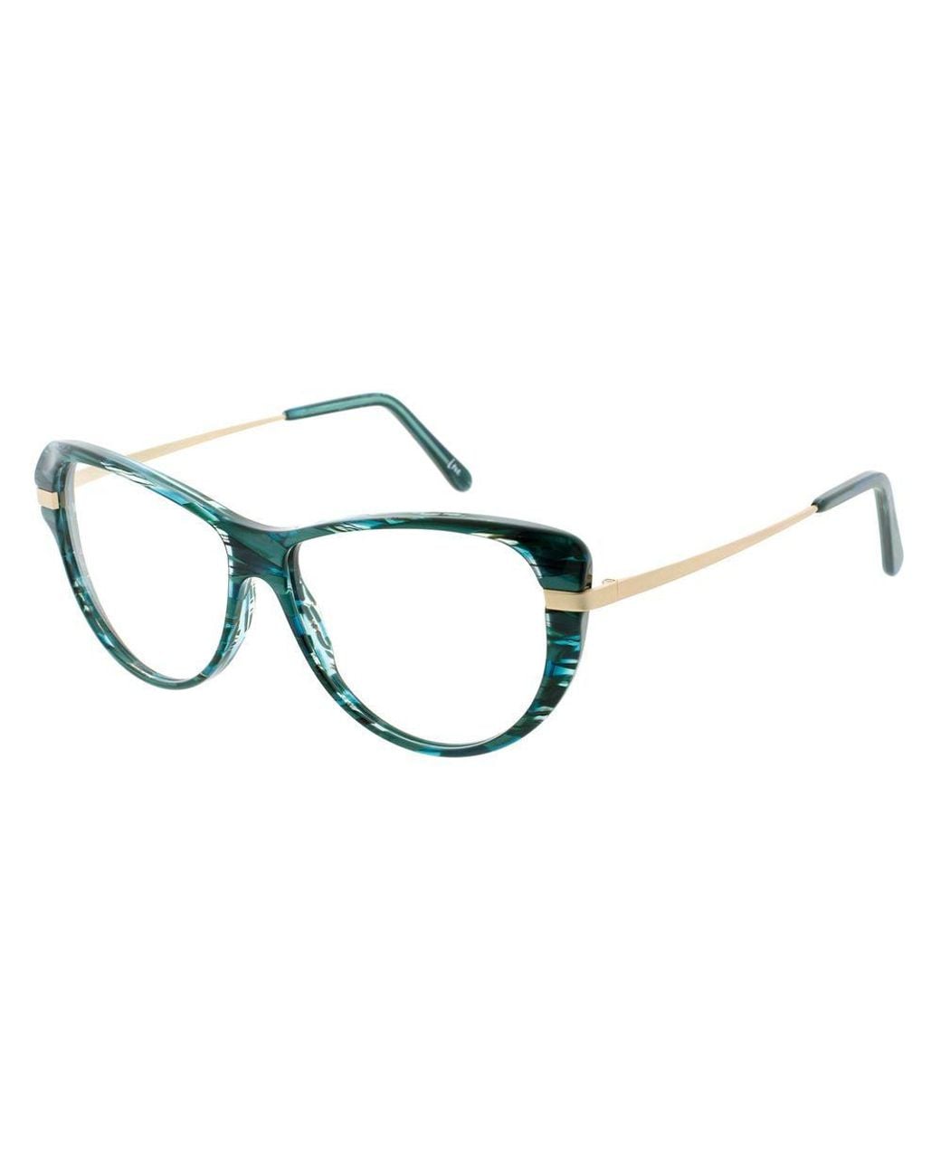Andy Wolf Brown Bicolor Metal & Plastic Glasses (frames)