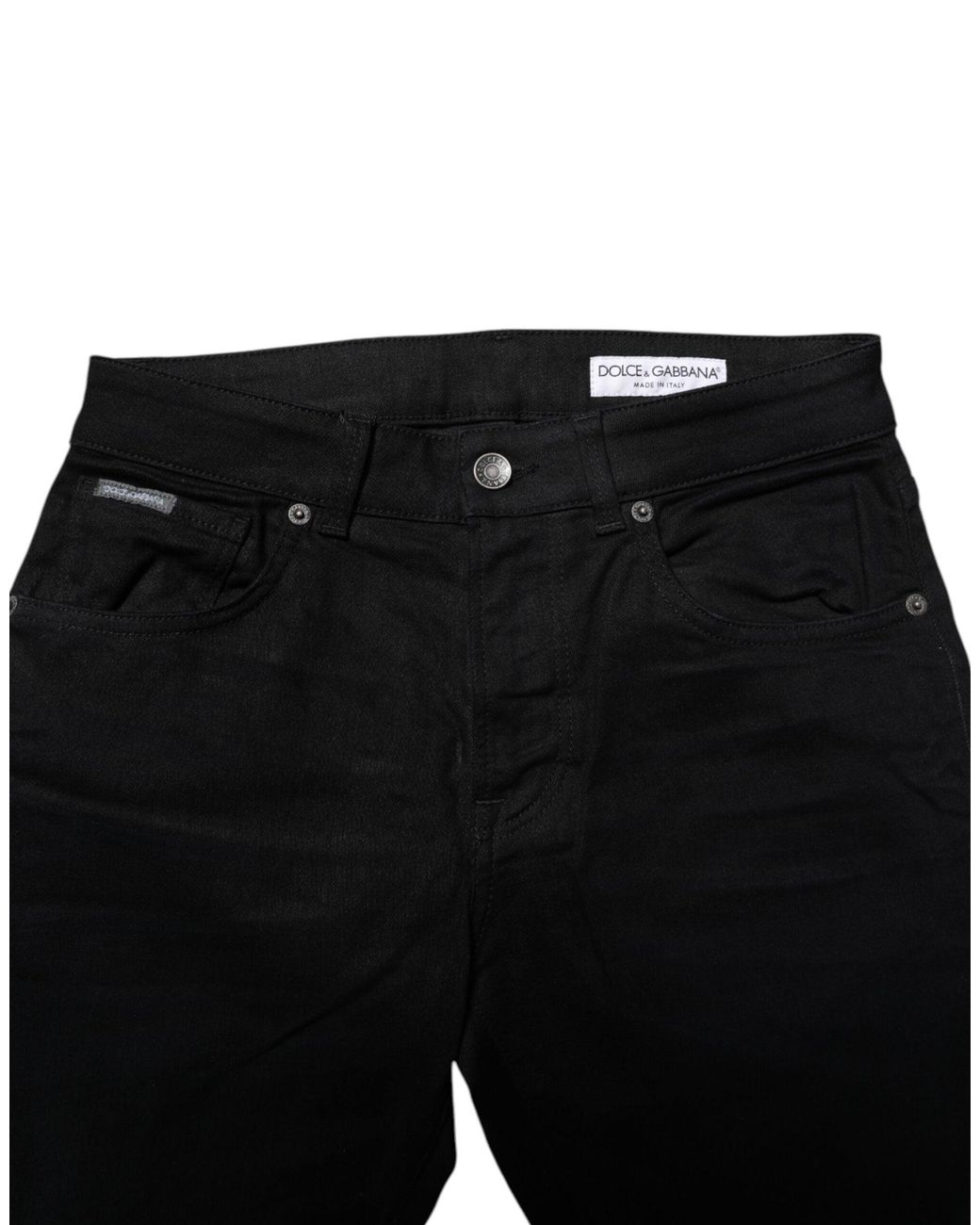 Dolce & Gabbana Black Slim Fit Jeans for men
