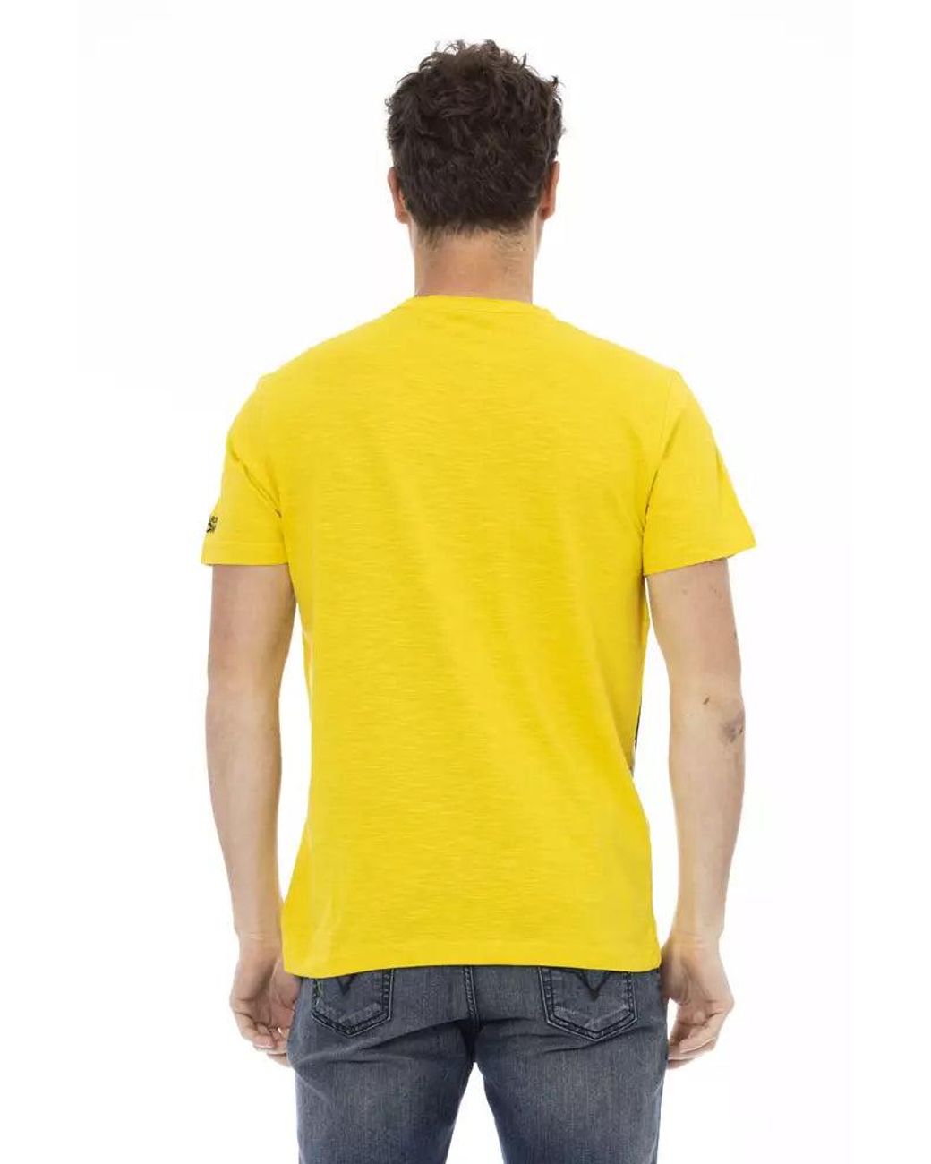 TRUSSARDI ACTION Yellow Cotton Men T for men