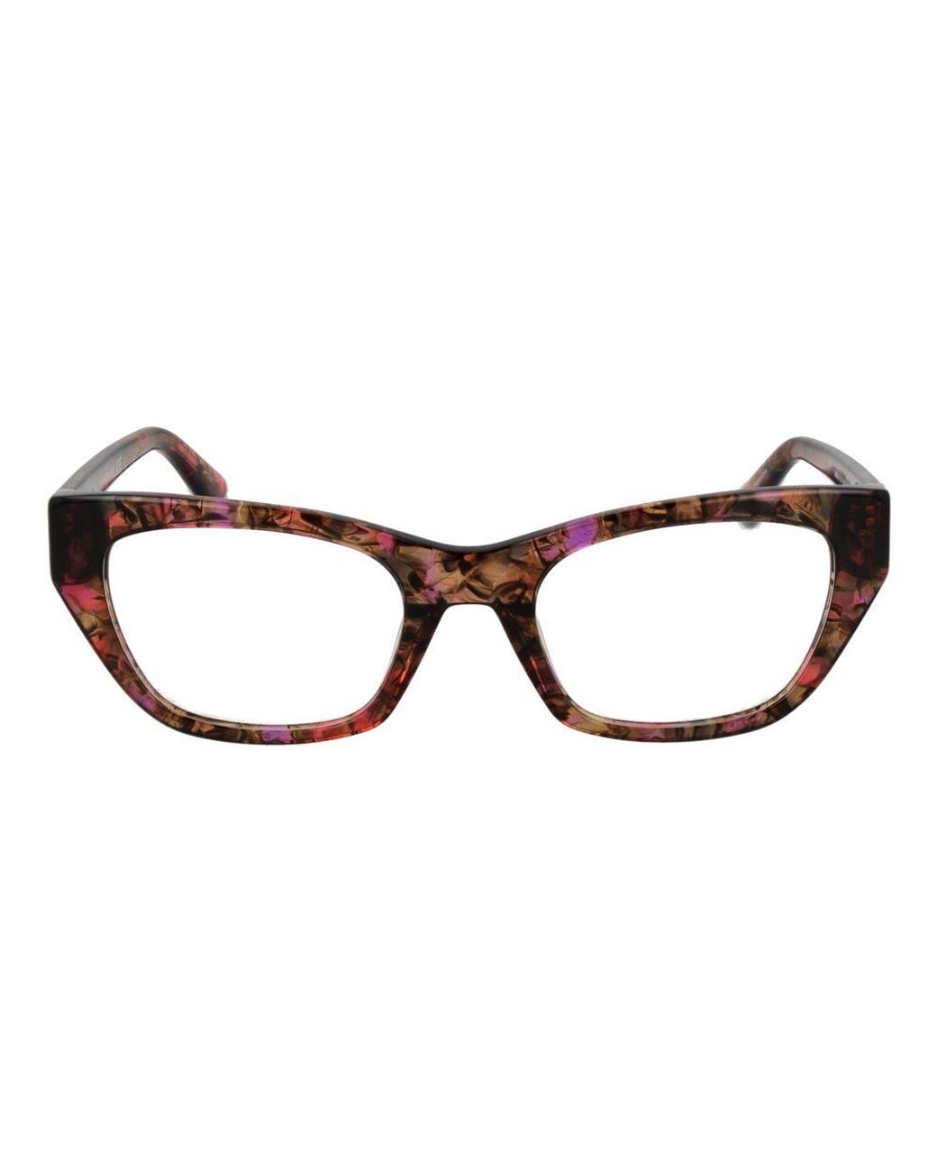 MARCIANO BY GUESS Brown Multicolor Plastic Glasses (frames)