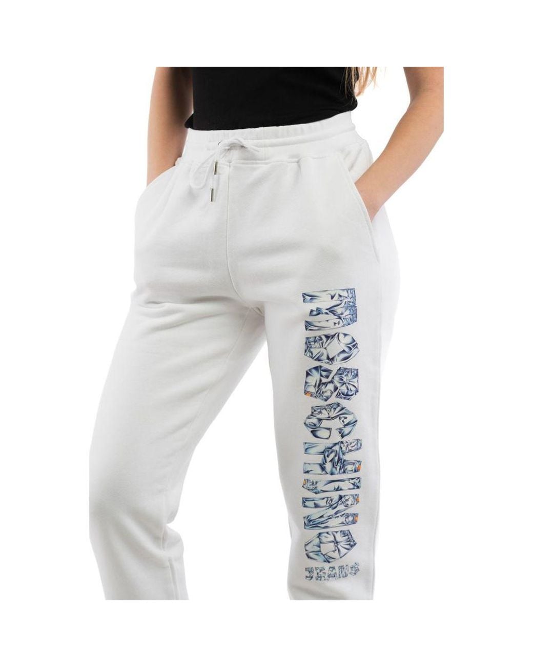 Moschino Gray Multicolor Cotton Joggers (workout Pants)