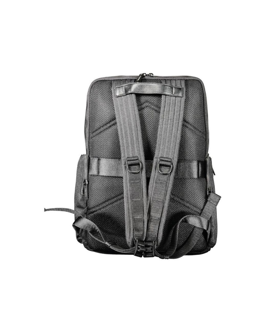 Calvin Klein Gray Black Polyester Men Backpack for men