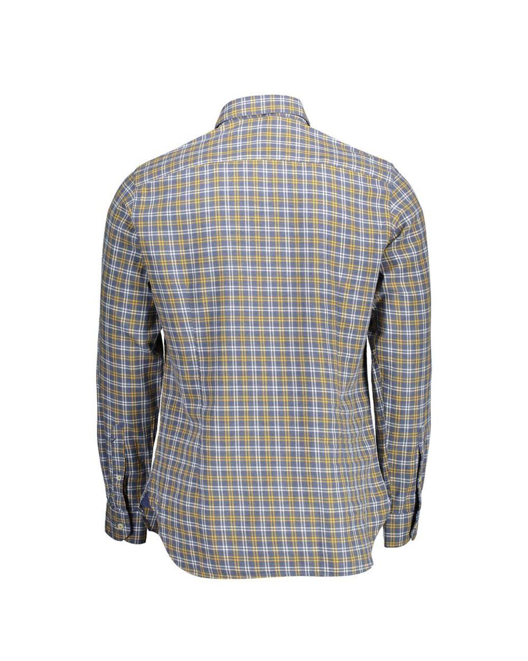 U.S. POLO ASSN. Gray Blue Cotton Men's Shirt for men