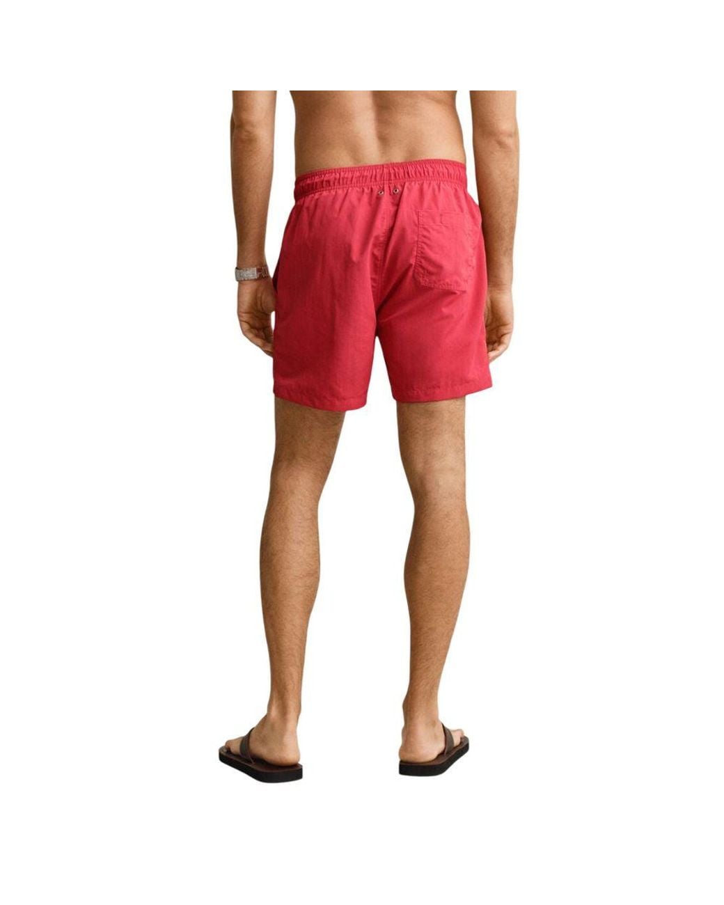 Gant Red Recycled Polyamide Swim Shorts for men