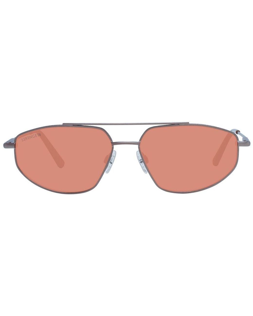 Serengeti Brown Bronze Metal Sunglasses for men