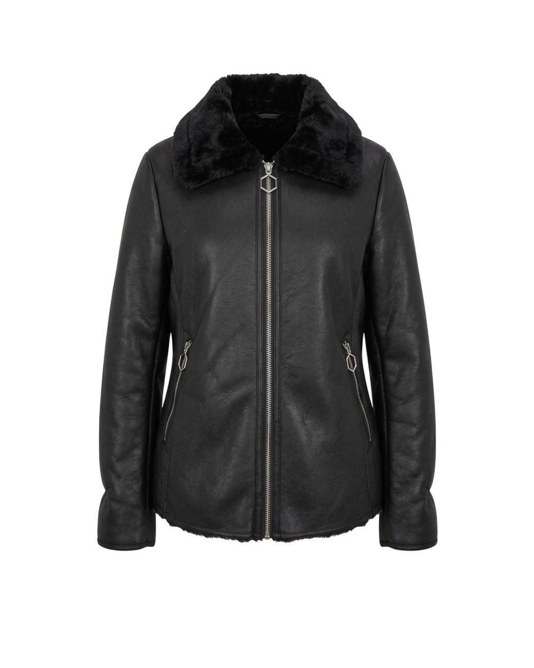 Baldinini Black Pu Jacket
