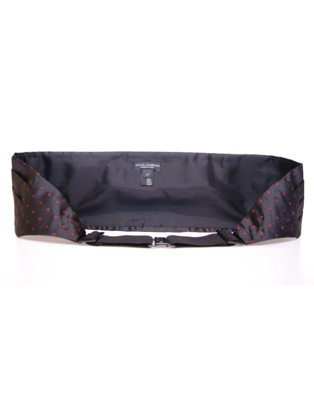 Dolce & Gabbana Black Waist Tuxedo Smoking Belt Cummerbund for men