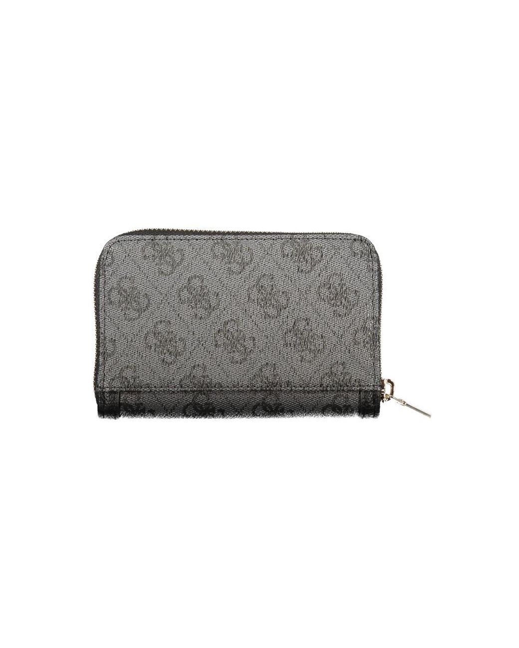 Guess Gray Black Polyurethane 's Wallet