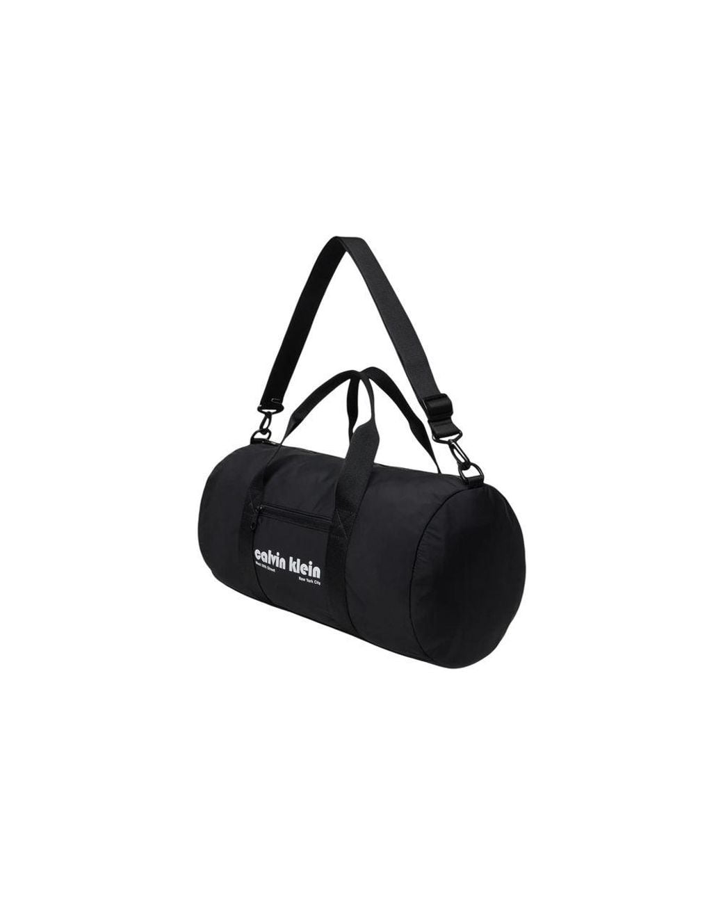Calvin Klein Black Recycled Polyester Duffel Bag for men