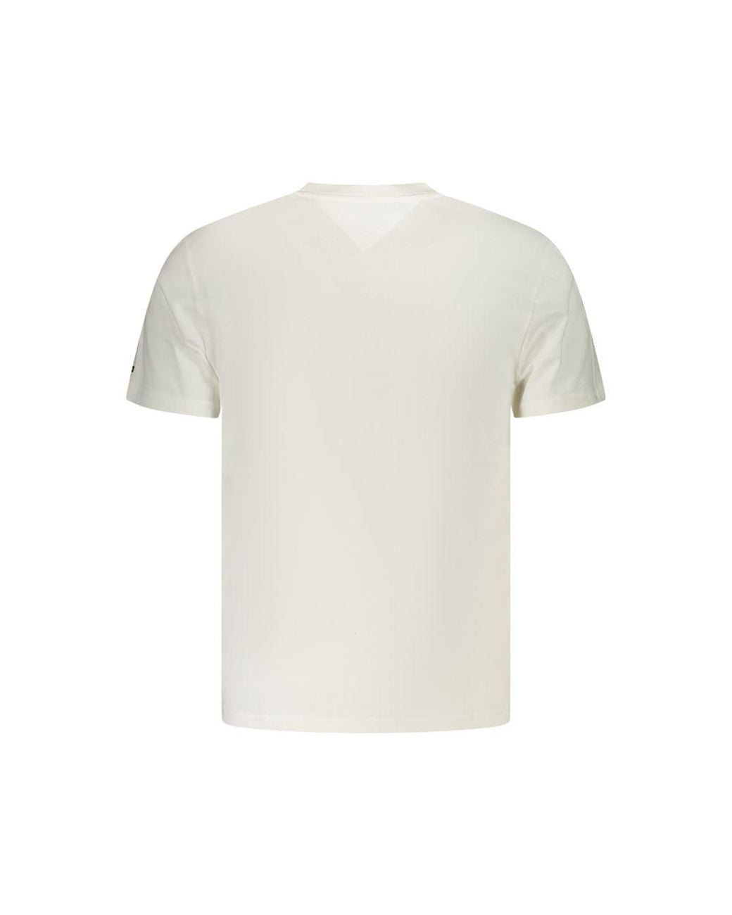 Tommy Hilfiger White Cotton T-Shirt for men