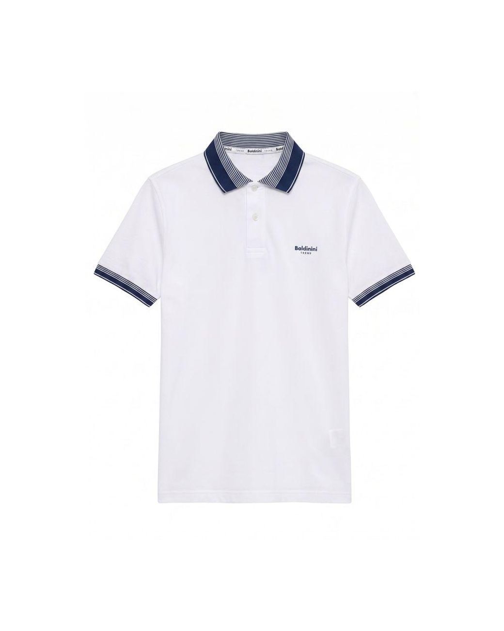 Baldinini White Cotton Men Polo for men