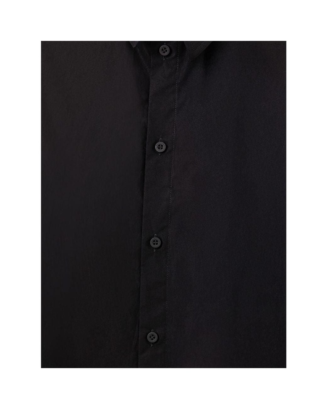 Balenciaga Black Abito Camicia Effetto Suspended