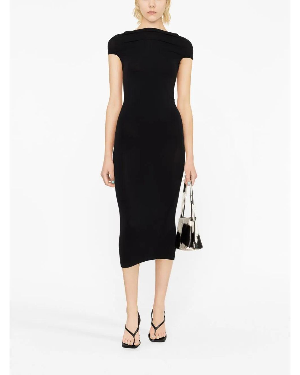 Wolford Natural Fatal Cut-Out Midi Dress