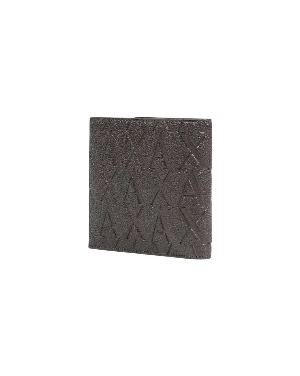 ARMANI EXCHANGE Gray Brown Polyester Cardholder for men