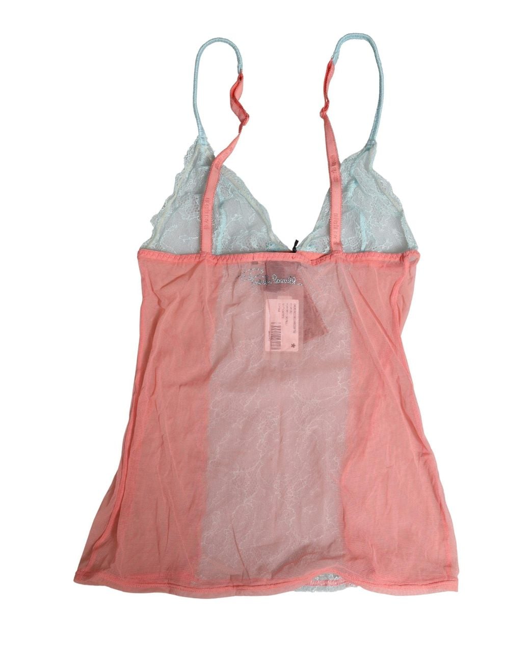 Roberto Cavalli Pink Roberto Cavalli Lace Trim Chemise