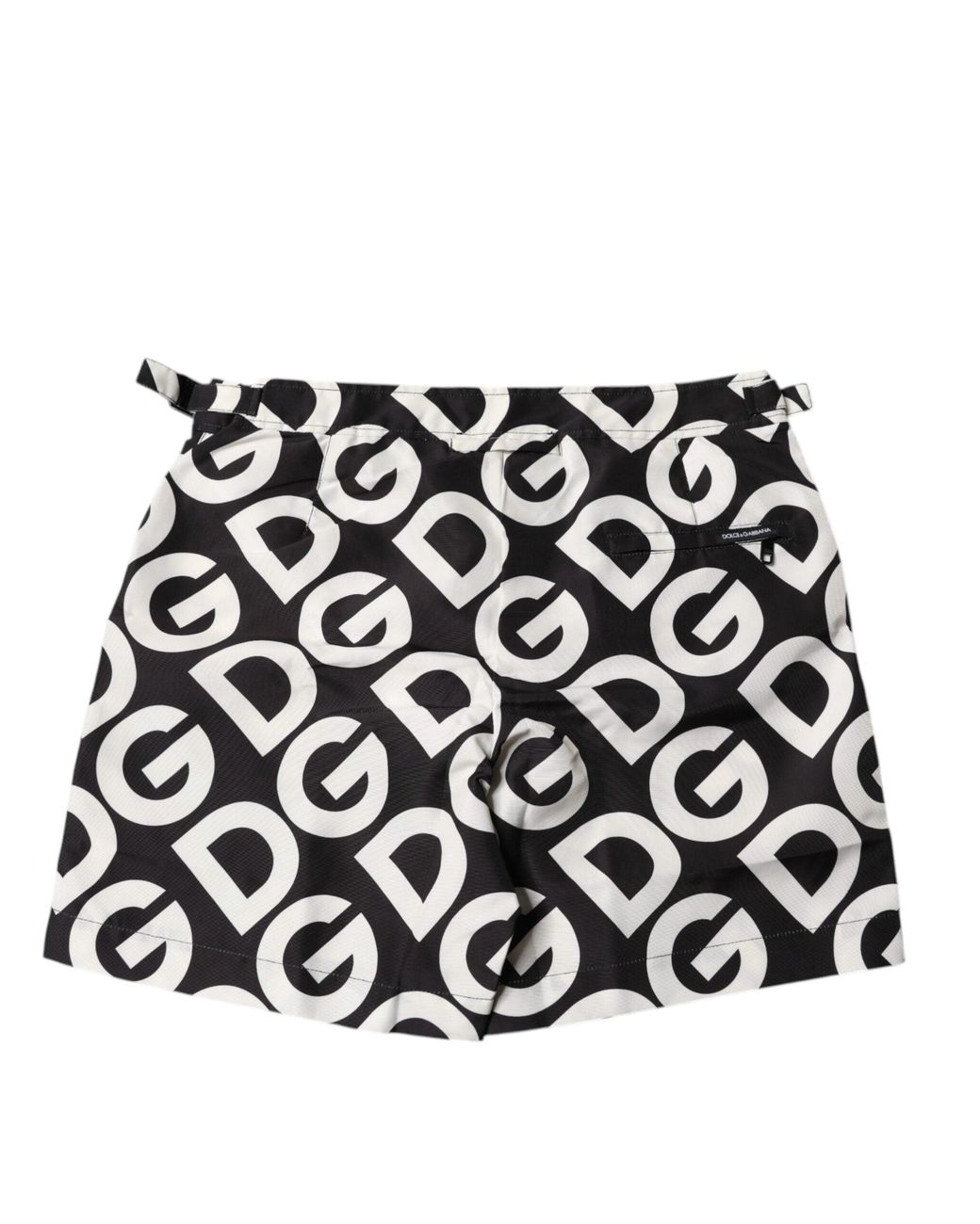 Dolce & Gabbana Black Dg Logo Swim Trunks for men