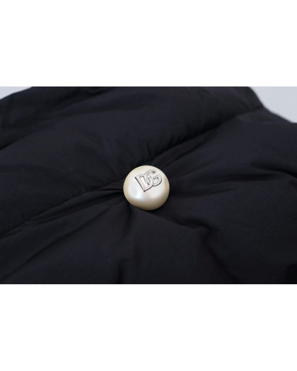 Dolce & Gabbana Black Sleeveless Dg Metal Embellishment Jacket for men