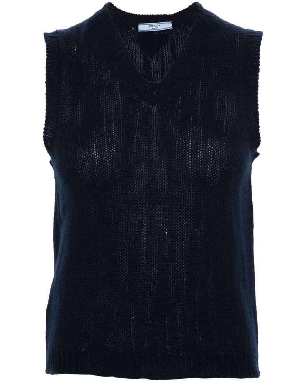 Prada Blue Cashmere Vest
