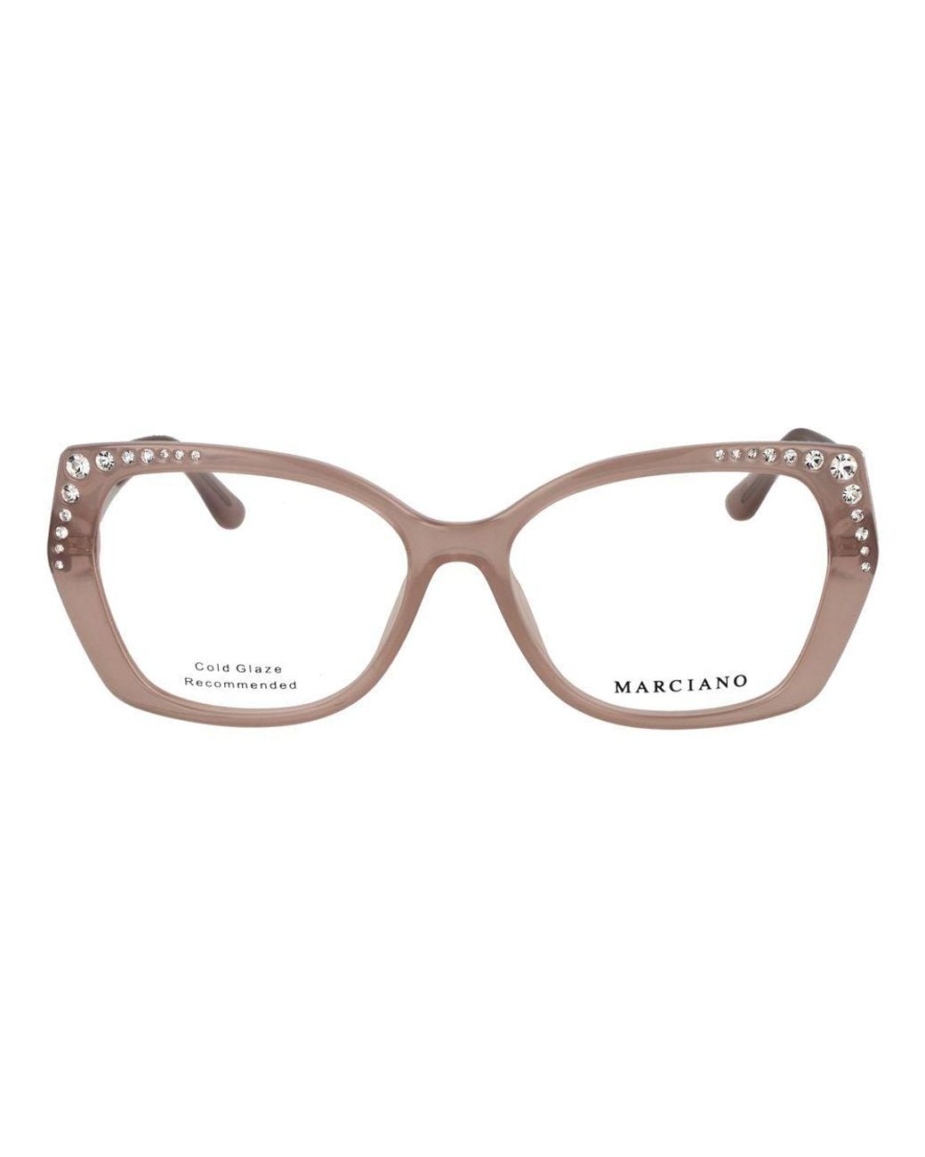 MARCIANO BY GUESS Brown Pink Acetate Glasses (frames)